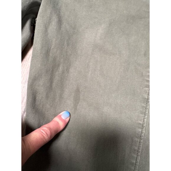 Pilcro and the Letterpress Olive Green Cotton Blend Straight-Leg Womens Pants Si - Picture 2 of 9